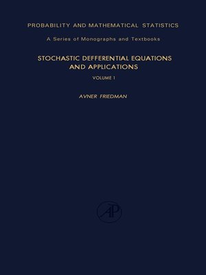 cover image of Stochastic Differential Equations and Applications, Volume 1